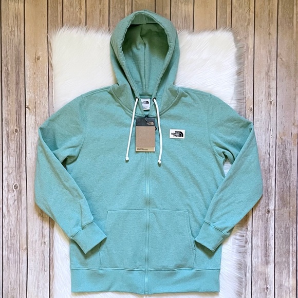 The North Face Women’s Heritage Patch Full Zip Hoodie In Wasabi - Picture 2 of 9